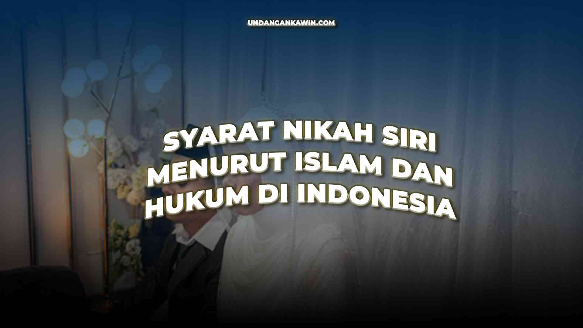 Syarat Nikah Siri